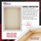 Medium Stretched Canvas for Painting 11x14 inch Gallery Depth 1-1/2" Profile, 3-Pack - 12oz Acrylic Gesso Triple Primed, Professional Artist Quality, 100% Cotton - Oil, Pouring Paint